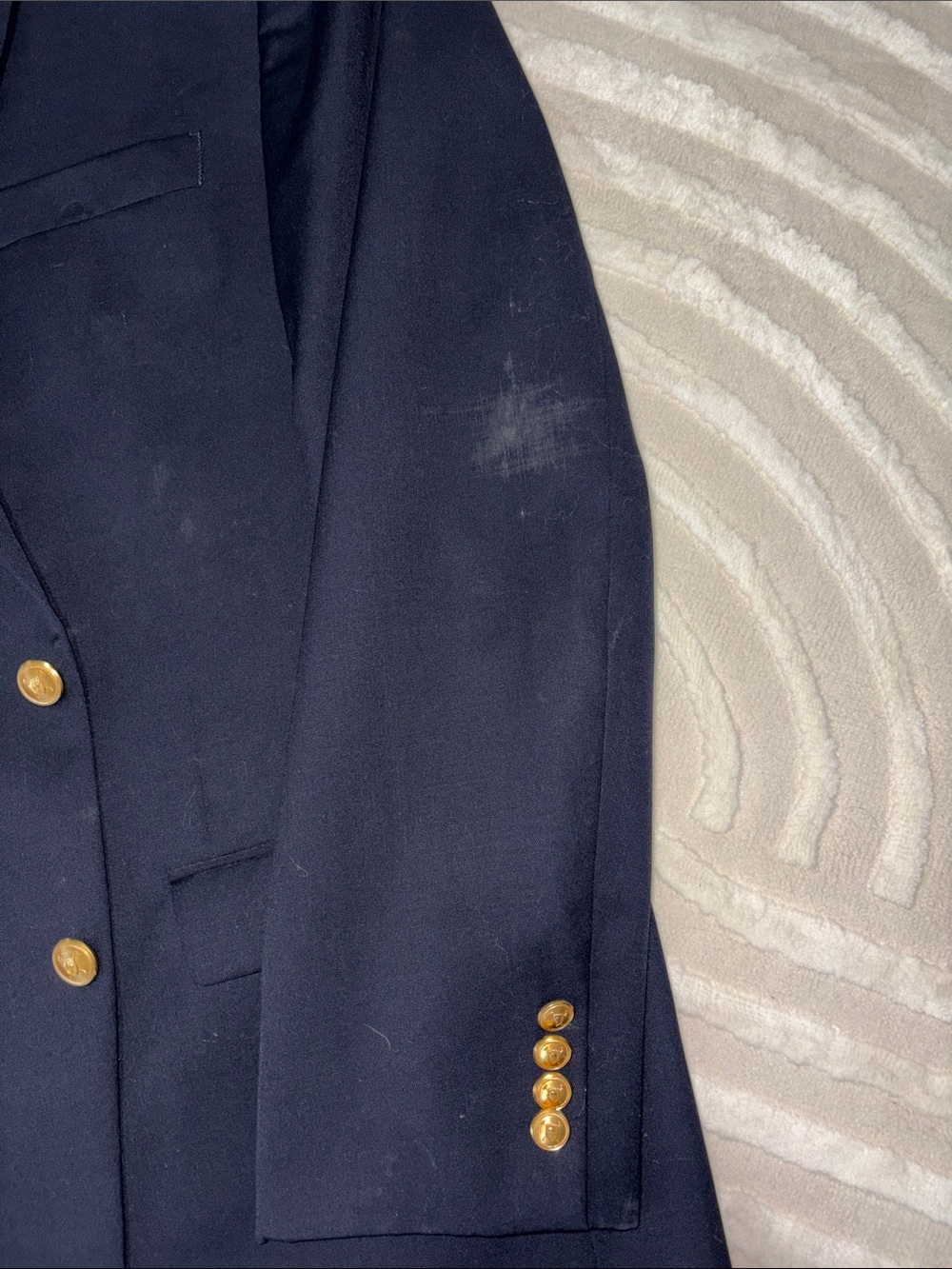 Ralph Lauren Navy Blazer with Gold Buttons - Size 46L - Picture 8 of 9